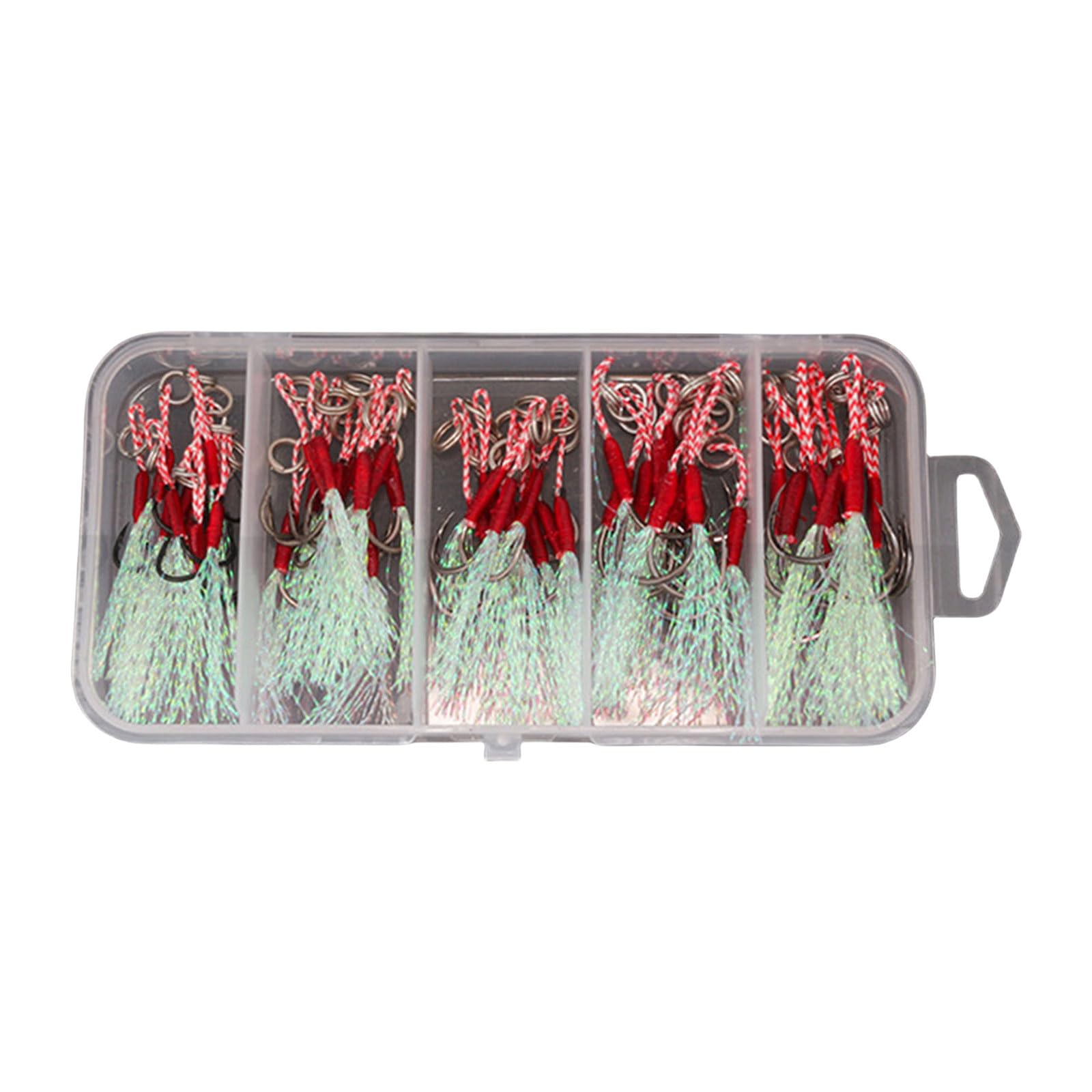 50Pcs Pesca Assist Hook Kit Jigs Assistere Slow Rapidamente Caduta Accessori Strumento di Piccole Dimensioni Jigging Lento Rapidamente Caduta