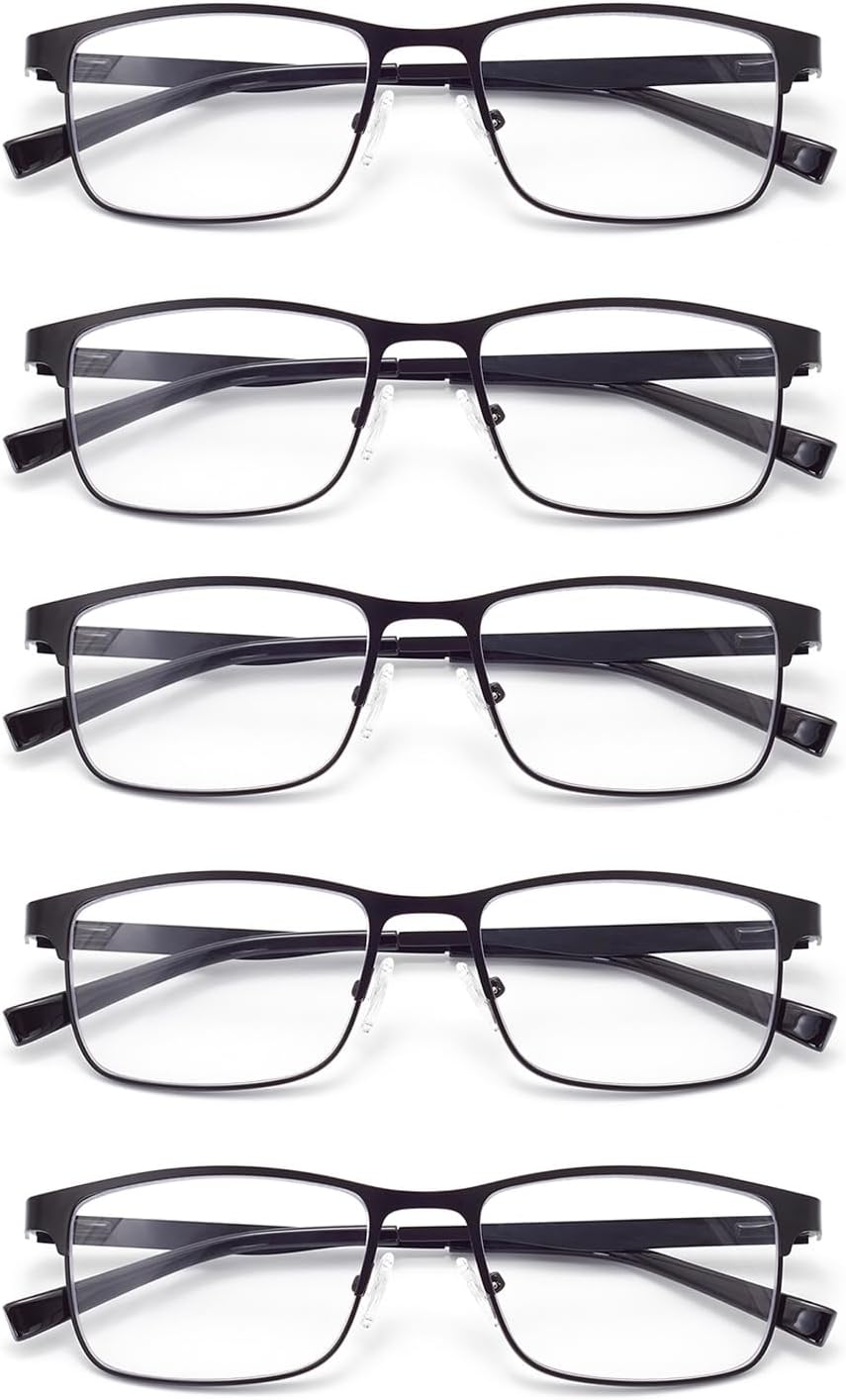 EXGYAN Fashion Anti-blue Light Reading Glasses, Computer Reader,Men Women(1PC)(Classic Black