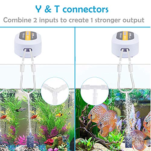 Pawfly Aquarium Airline Tubing Connectors Plastic Inline Valve, 40-Piece #TOP3