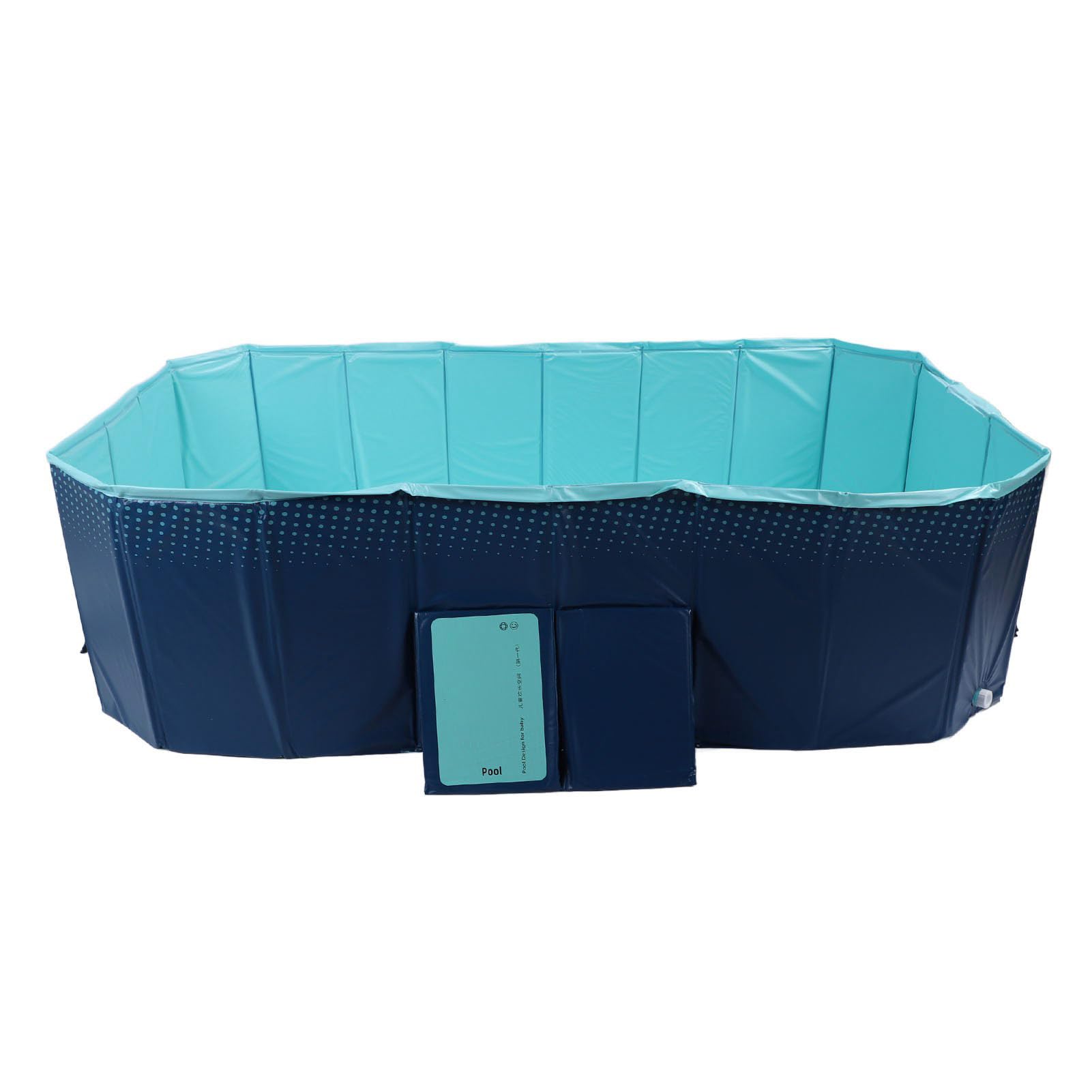 Dioche Pool, Tragbar, Faltbar, Faltbar, Nicht Aufblasbar, Verdickt, Verschleißfest, Tragbarer Pool für und Hunde Im Hinterhof Im Freien, 2,1 M/6,9 Fuß (2,1 m)
