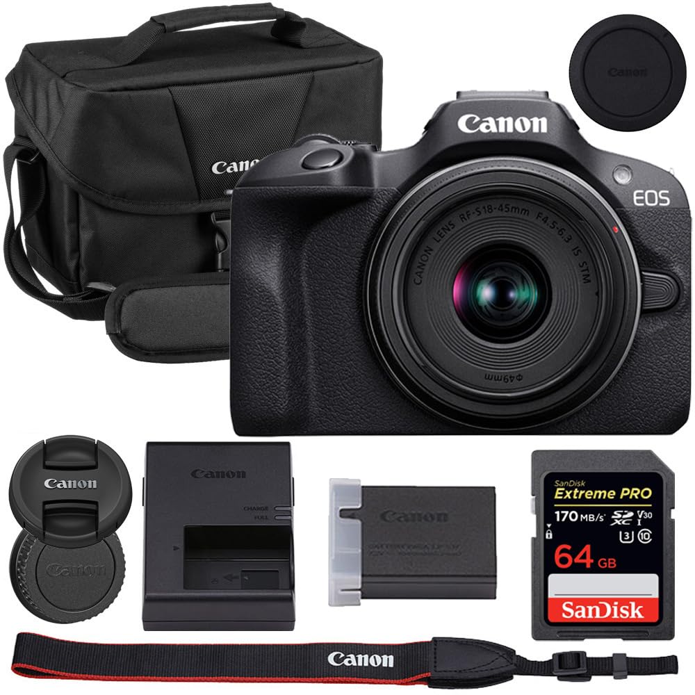 Amazon.com : Canon EOS R100 Mirrorless Camera with 18-45mm Lens