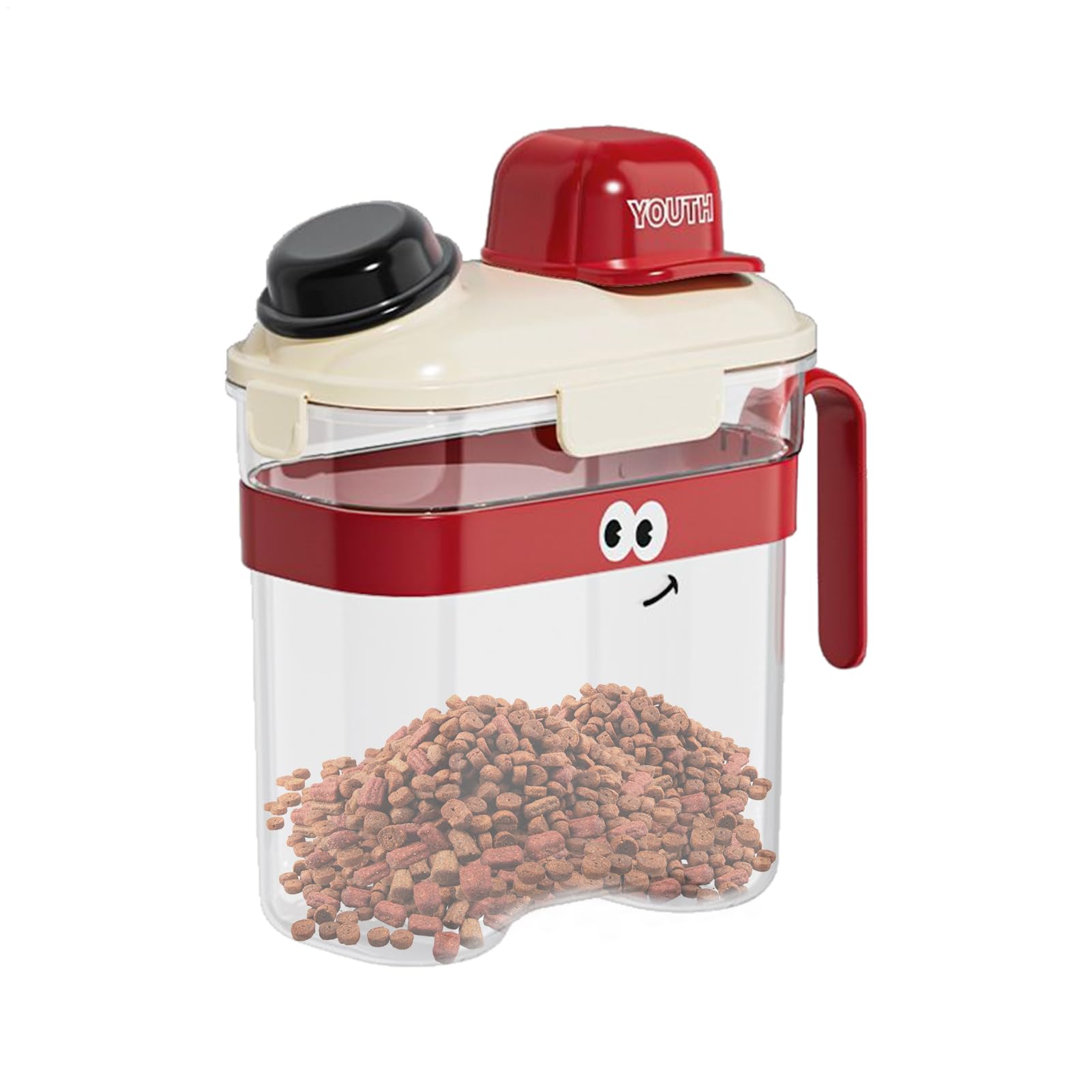 Récipient de rangement transparent pour aliments de chien idéal pour votre garde-manger