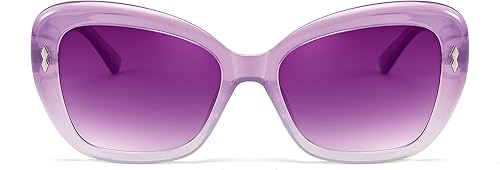 Miniatura 3 de FEISEDY Gafas de sol para mujer, Vintage Square Cat Eye Gafas de sol, protección UV lente gradiente B9121