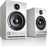 Audioengine HD4 120W Premium Bookshelf Speakers: Bluetooth 5.3 aptX Adaptive, 24-Bit DAC, Handcrafted Wood Cabinets