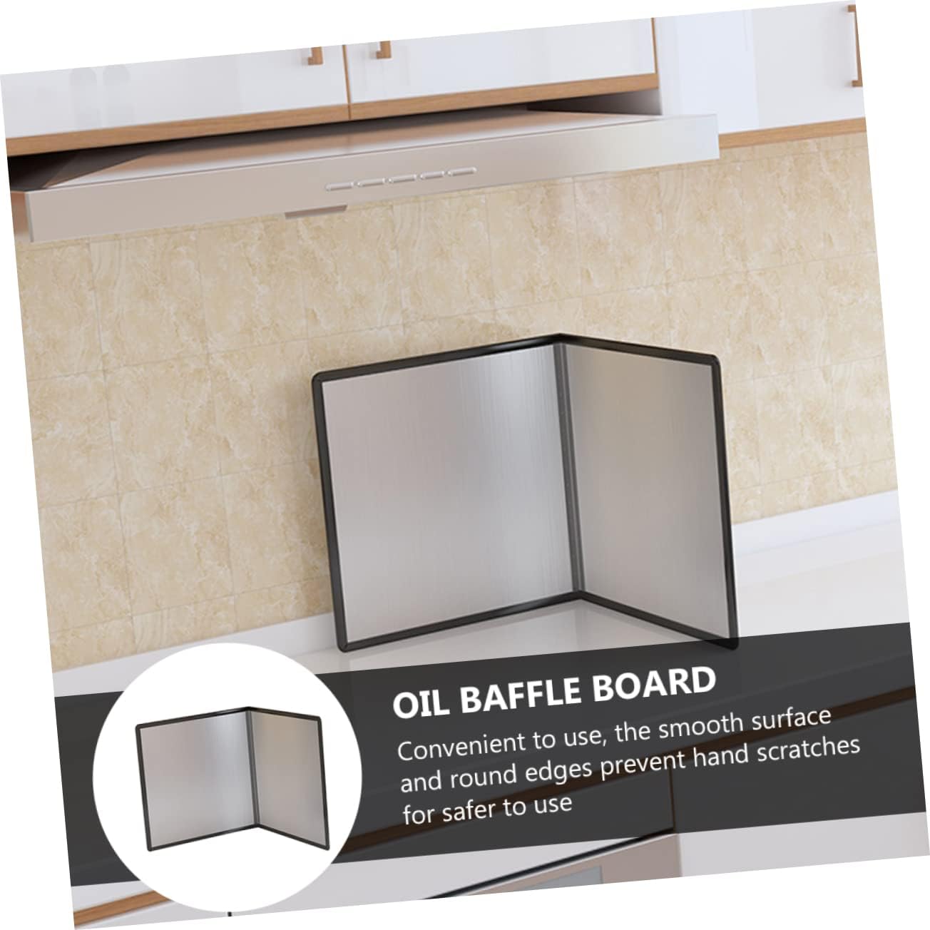 Cooking Oil Plate Stove Heat Insulation Board Oil Splatter Guard Stainless Steel