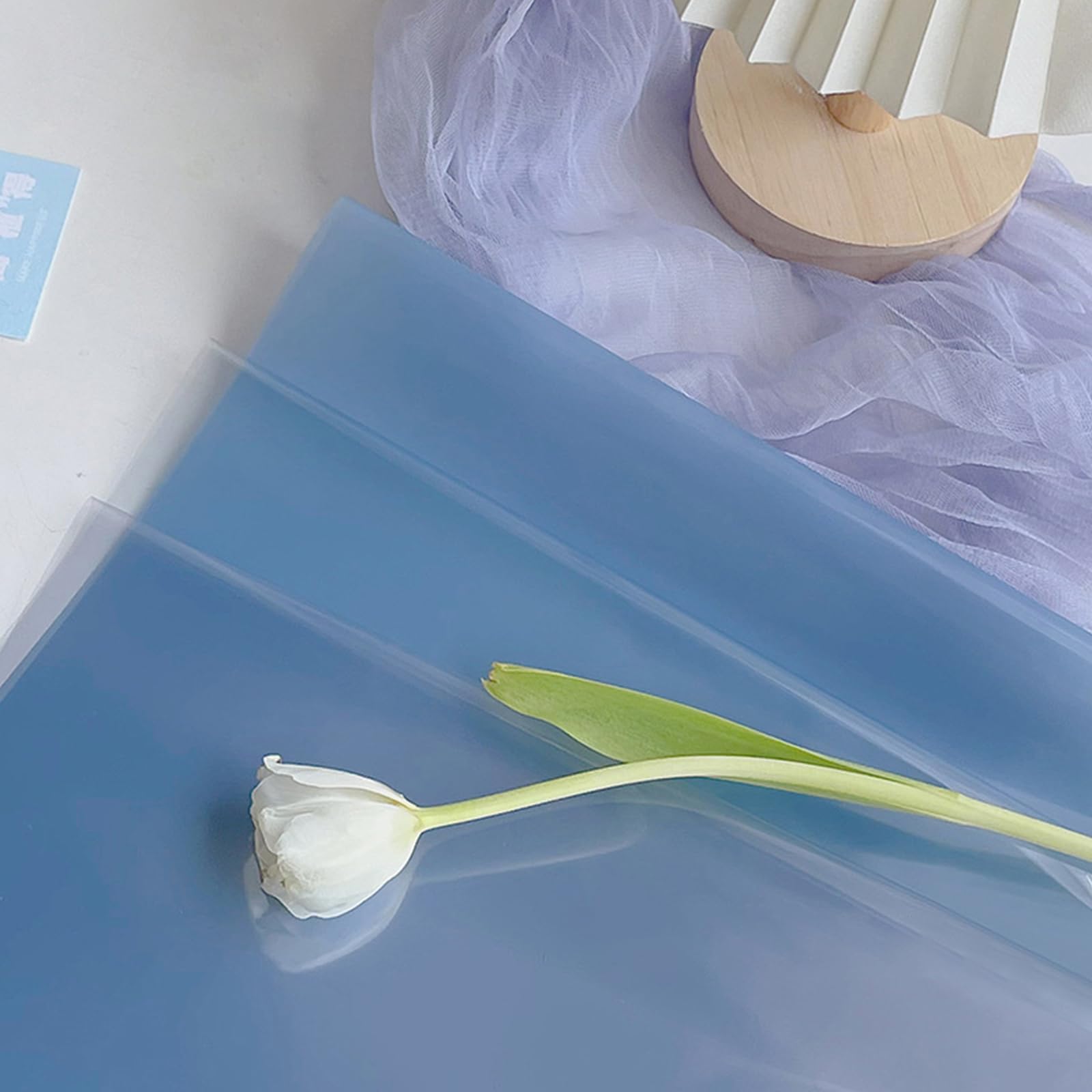 Papier Cadeau Transparent Cellophane 40 Pièces - 10 Couleurs Pour Fleurs, Paniers Et Biscuits