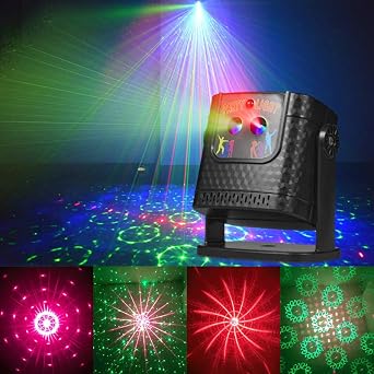 Mini Party Light Dj Disco Light Remote Control Sound Activation for Birthday Party Festival Home [Energy Class F]