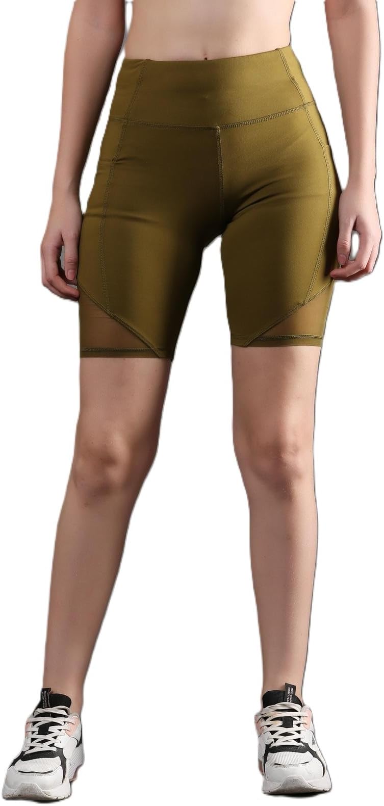 The Dance Bible Women High Waist Stylish Cycling Shorts with Pocket