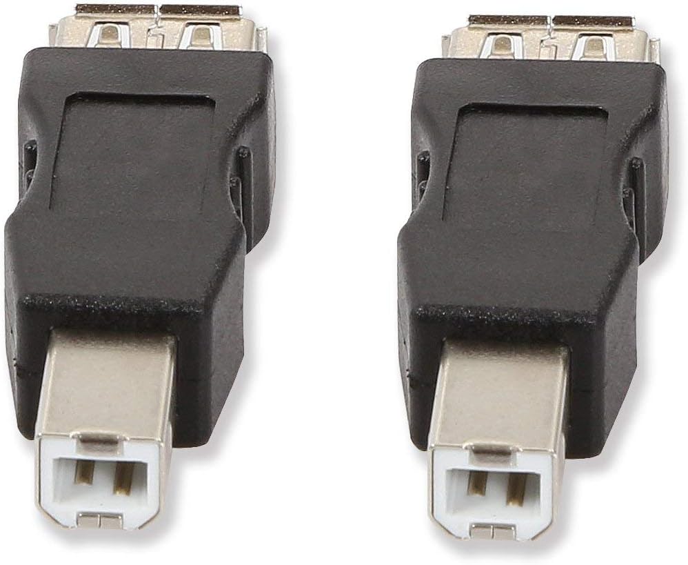 ELECTOP 2 Pack USB 2.0 A Female to USB B Print Male Adapter Converter