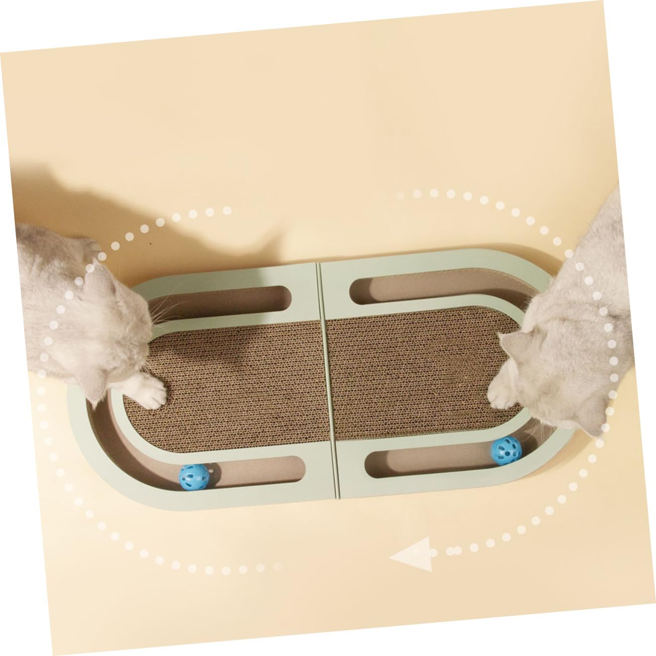 Toddmomy Tablero Rascador Plegable Hecho de Cartón Ondulado Interactivo Mascotas y Ejercicio Interiores