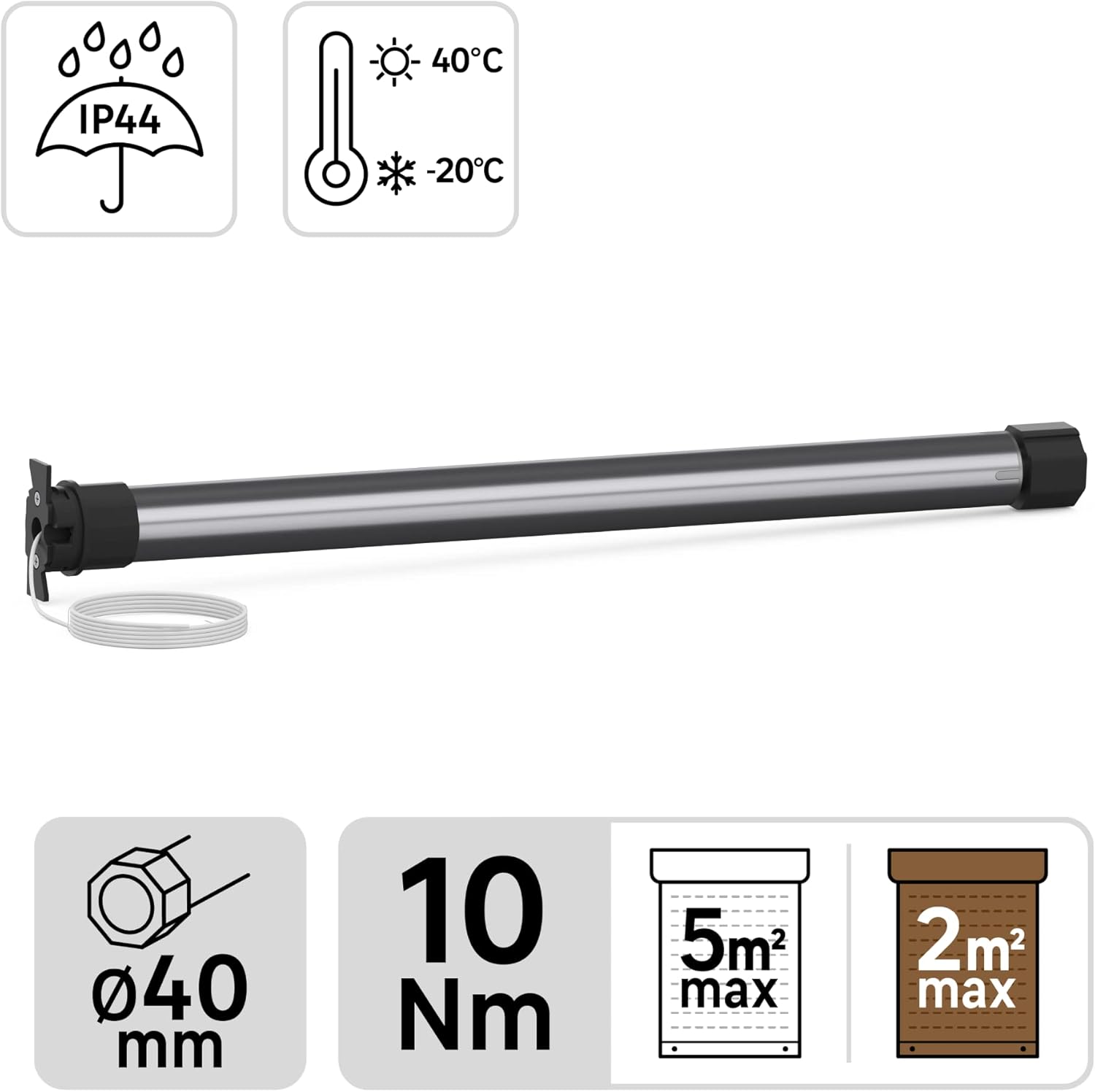 Ikoner, der repræsenterer motorspecifikationer