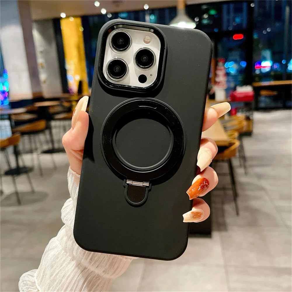 Coque iPhone 15 Pro look épuré avec support invisible et charge magnétique