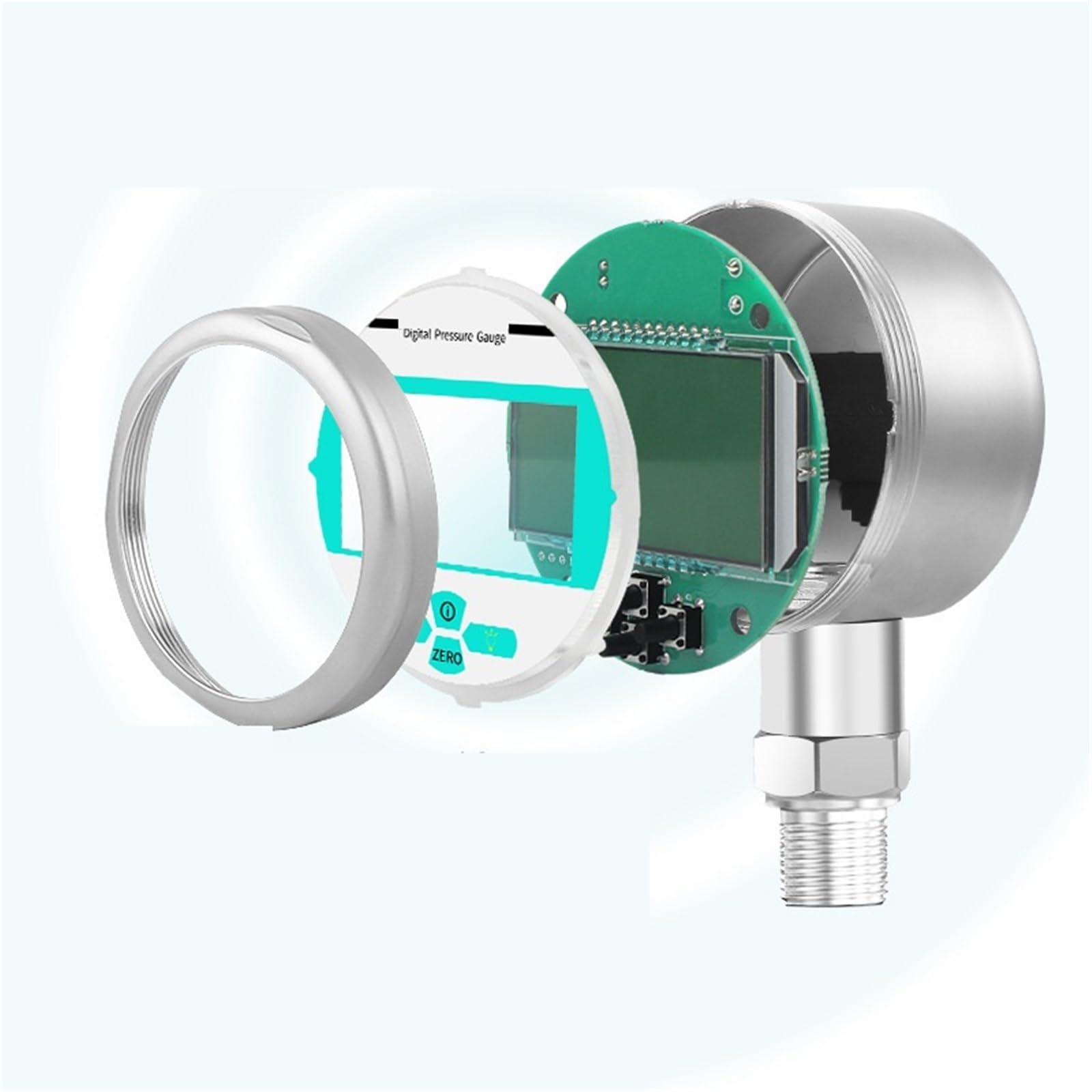 Przetwornik ciśnienia Elektroniczny cyfrowy manometr hydrauliczny z wyświetlaczem tarczowym,do wody, gazu, oleju, powietrza