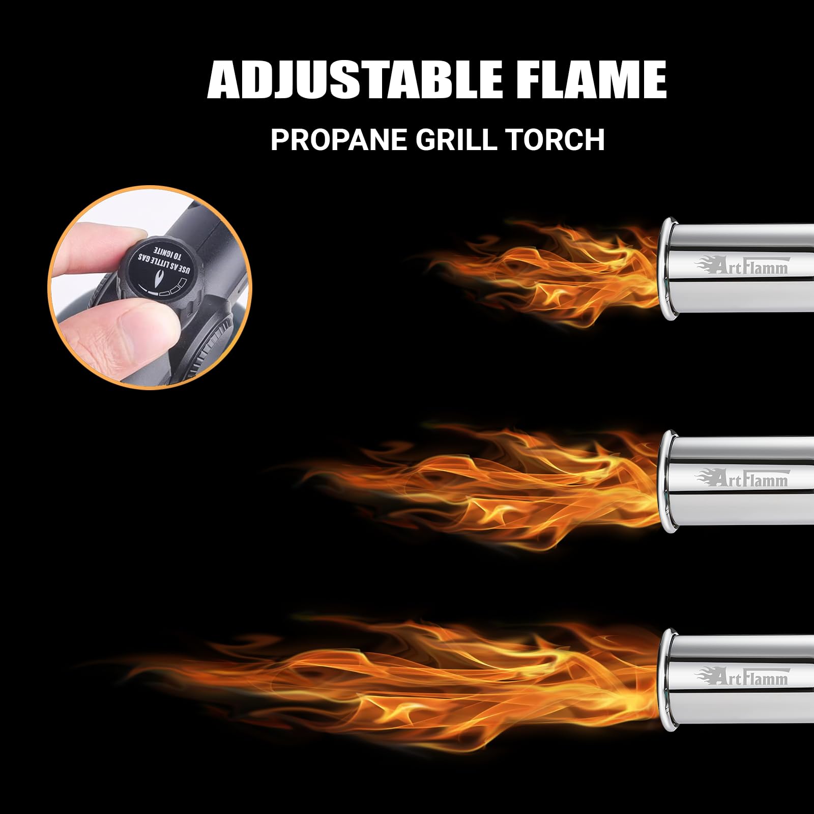 Pistola de antorcha de propano, potente pistola de antorcha para parrilla, pistola de antorcha de cocina con llama ajustable, lanzallamas, antorcha de cocina de alta potencia para barbacoa