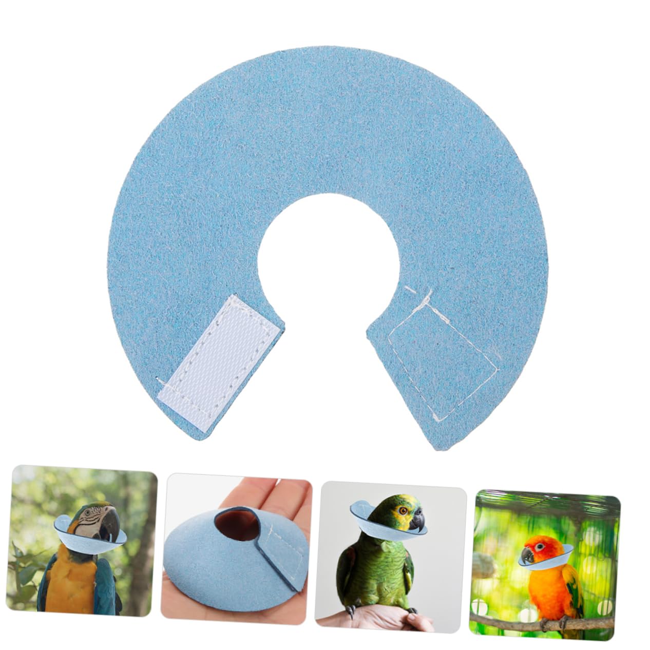 BESPORTBLE 4pcs Parrot Collar Bird Harness for Parrot Bird Neck Protector Feature Decorative Pet Supply Easy Wear and