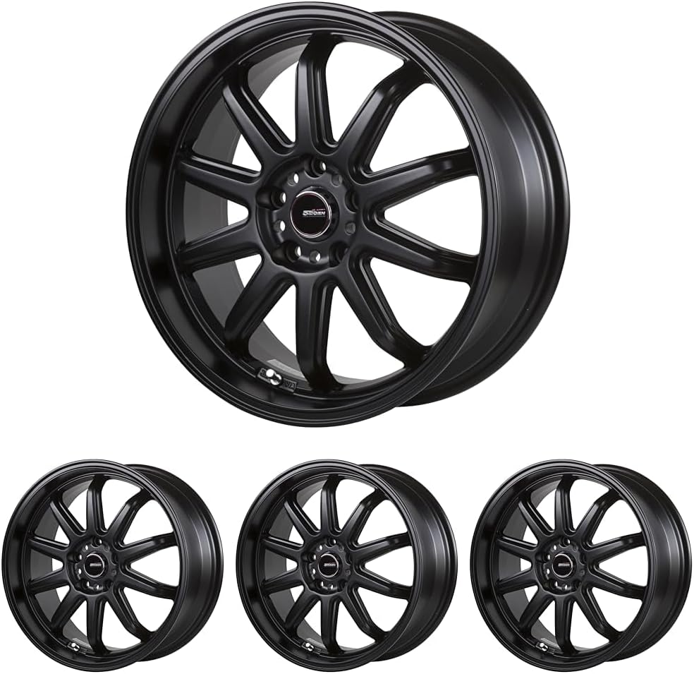 5ZIGEN FIREBALL RR 18インチ 7.5J +47 5-114.3 マットブラック4本で