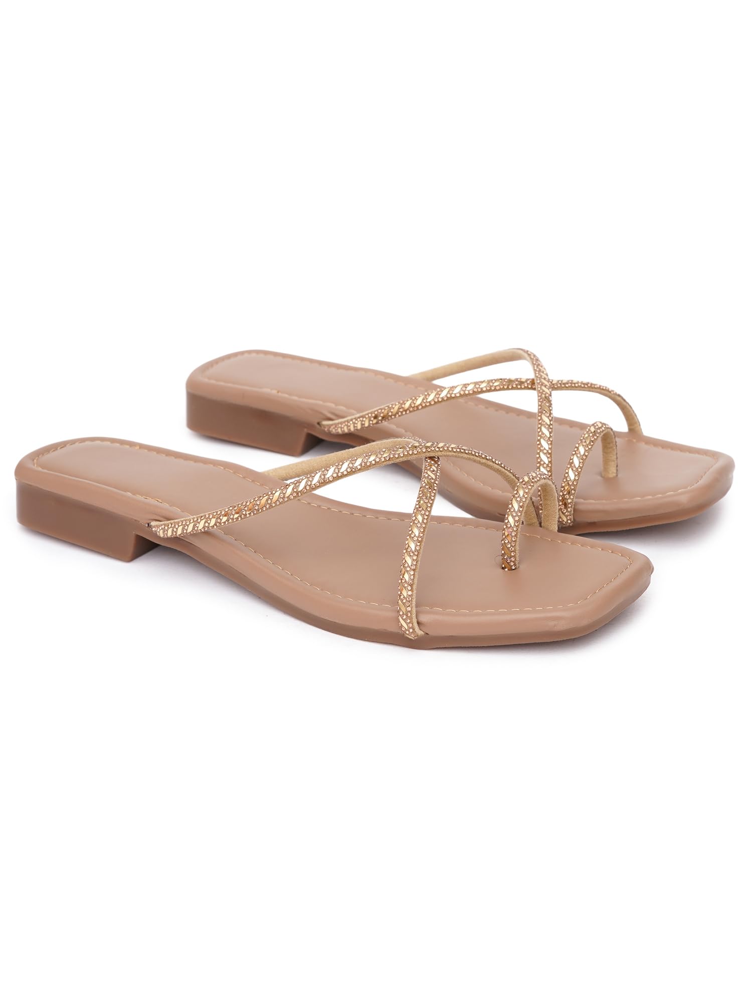 Women Flats Sandals | Stylish Embroidered Slip-On Flats for Women | Comfortable Lightweight Sandals | Ethnic & Casual Footwear for Ladies SL1072-picture-43