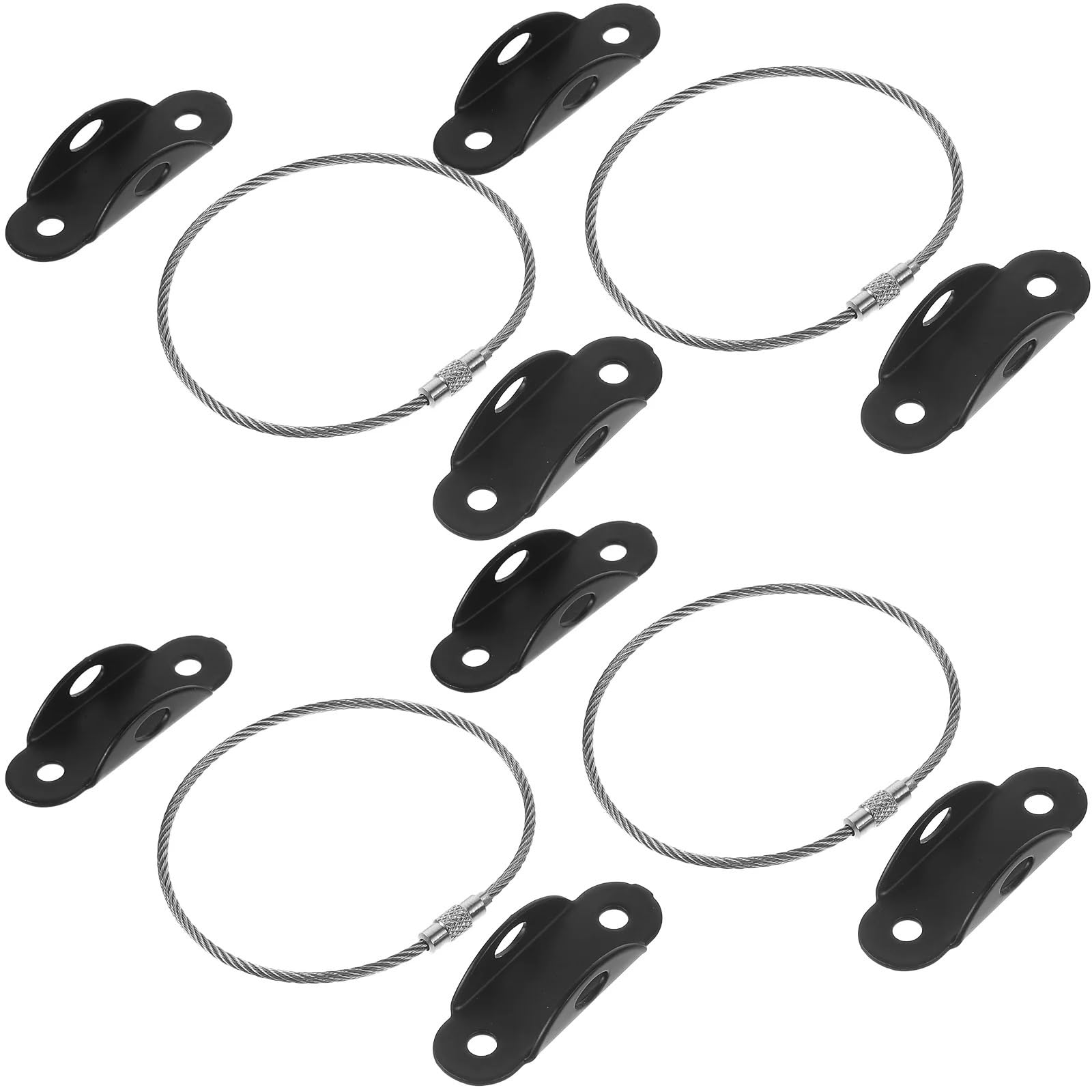 Evita accidentes con este pack de 20 anclajes de pared para muebles negros 7