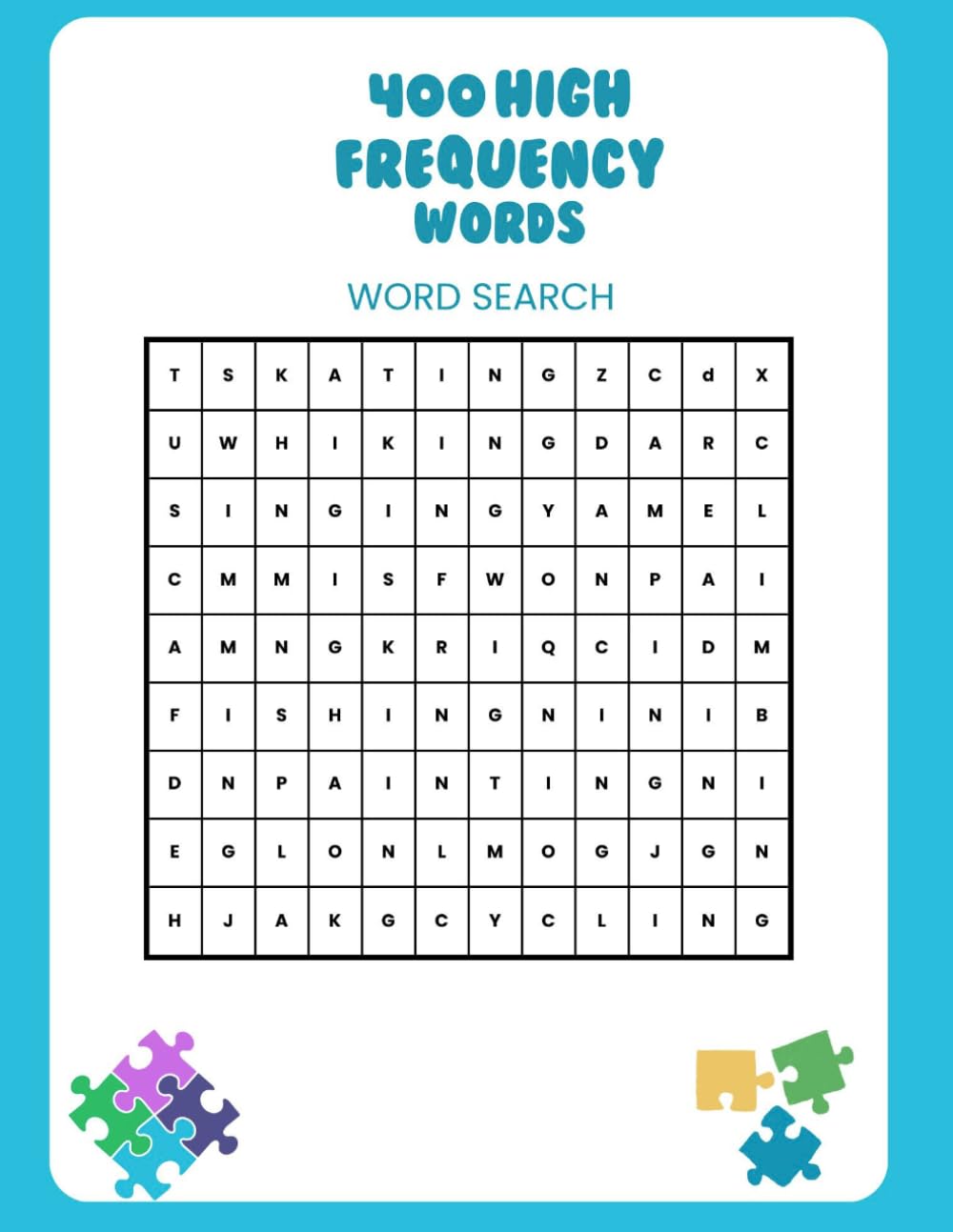 400 High Frequency Words: Search Book