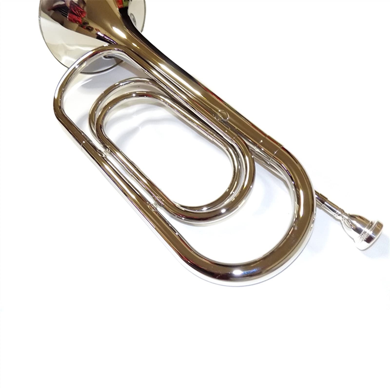Instrumento de Latão Trompetas Para Estudiantes Bb Bugle Horn Con Bolsa Niquelado Bugle Horn Instrumentos Musicales Trompeta Bugle