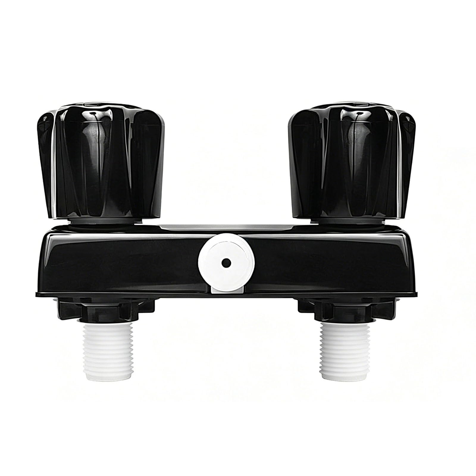 Motorhome Shower Faucet with Double Knob Control Bathroom Shower Mixing Adapter Control for Hot and Cold Water in Campers Double Box Mixers Adapter