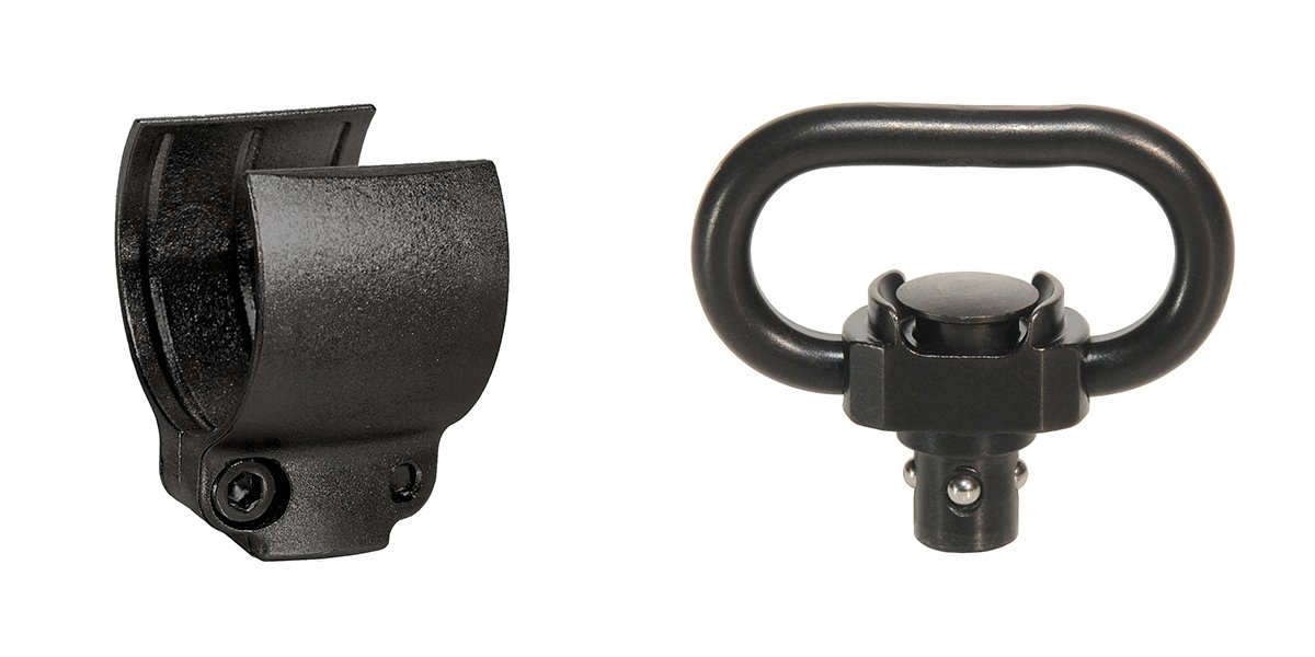 PUSH & GO Riemenbügel mit Klemmschale für Flinten SLIM 6,0x1,0 für 23 mm Riemenbreite