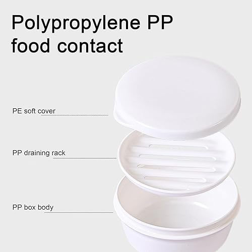 Miniatura 5 de Jabonera de plástico con tapa, caja portátil, escurridor sellado, a prueba de fugas, soporte blanco moderno para ducha de viaje, contenedor de