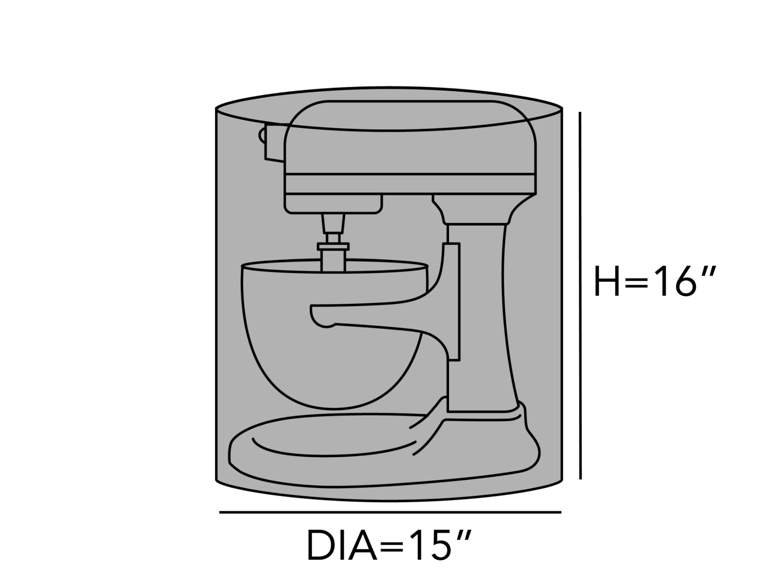 Covermates Keepsakes – Mixer Cover – Dust Protection - Stain Resistant - Washable – Appliance Cover, Bronze