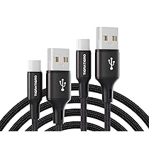 tigratigro Cavo USB C, (2Pezzi 2M) Cavo USB Type C QC 2.0 Nylon Ricarica Rapida per iPhone 16, 15,iPad Pro Air,Samsung,Redmi,Huawei,Xiaomi,Google,Pixel, PS5, Drone, ecc