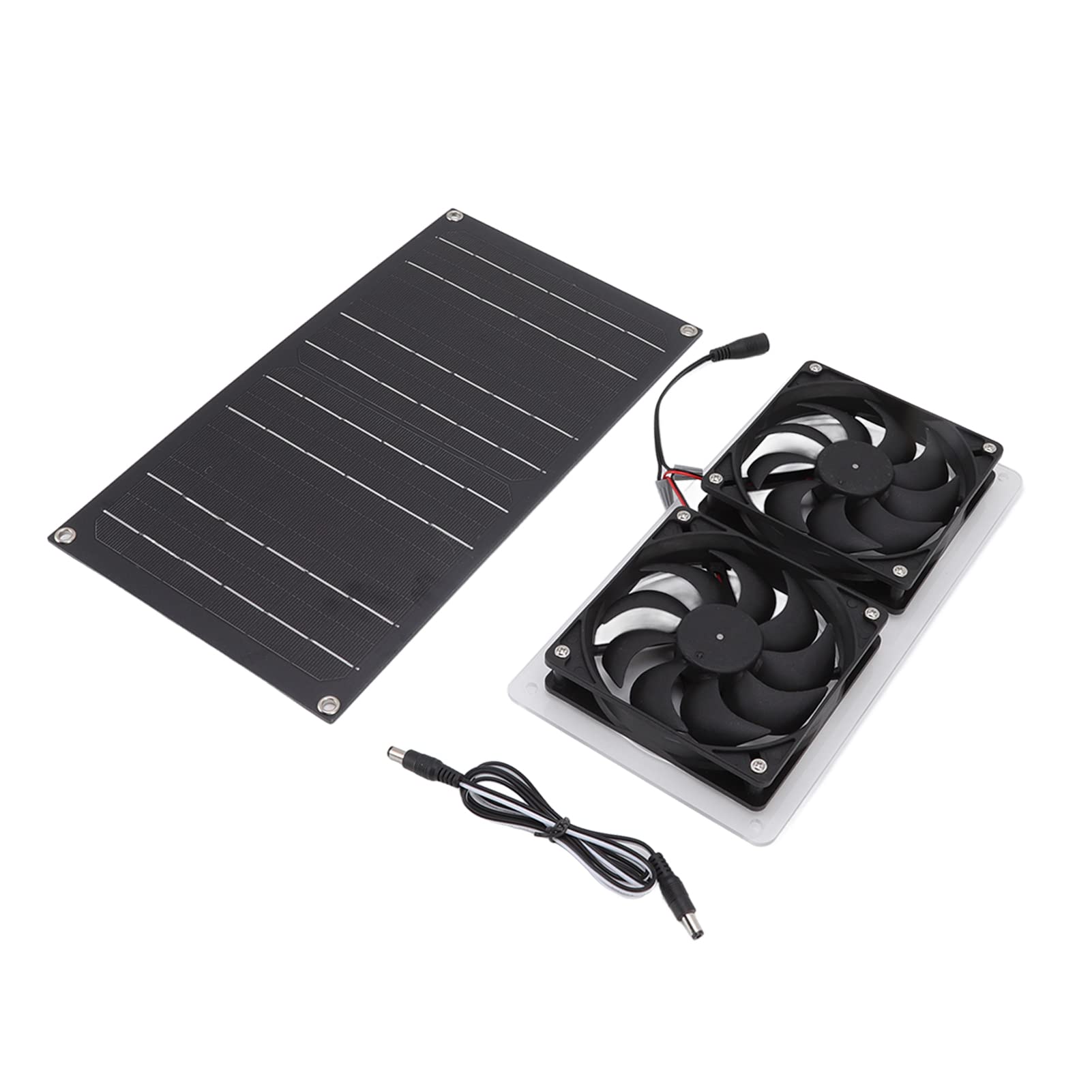 Pannello Solare da 100 W con Ventola Ad Energia Solare Kit Ventola Senza Spazzola per Cuccia, Serra, Progetto di Ventilazione di Raffreddamento Fai-da-te