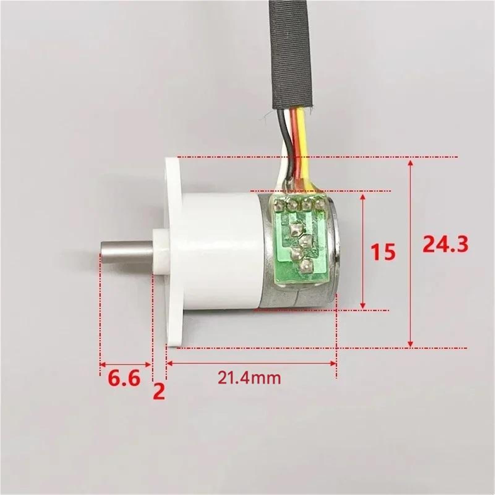 3/5/10 pezzi Motore passo-passo con ingranaggi DC 5V 15mm 2 fasi 4 fili Mini riduttore completamente in metallo Parte di riparazione(10pcs)