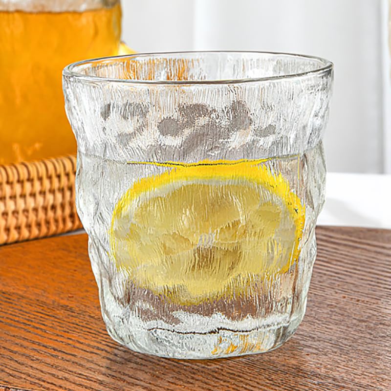 Set de 6 vasos de vidrio esmerilado 10.14 oz miniatura 4