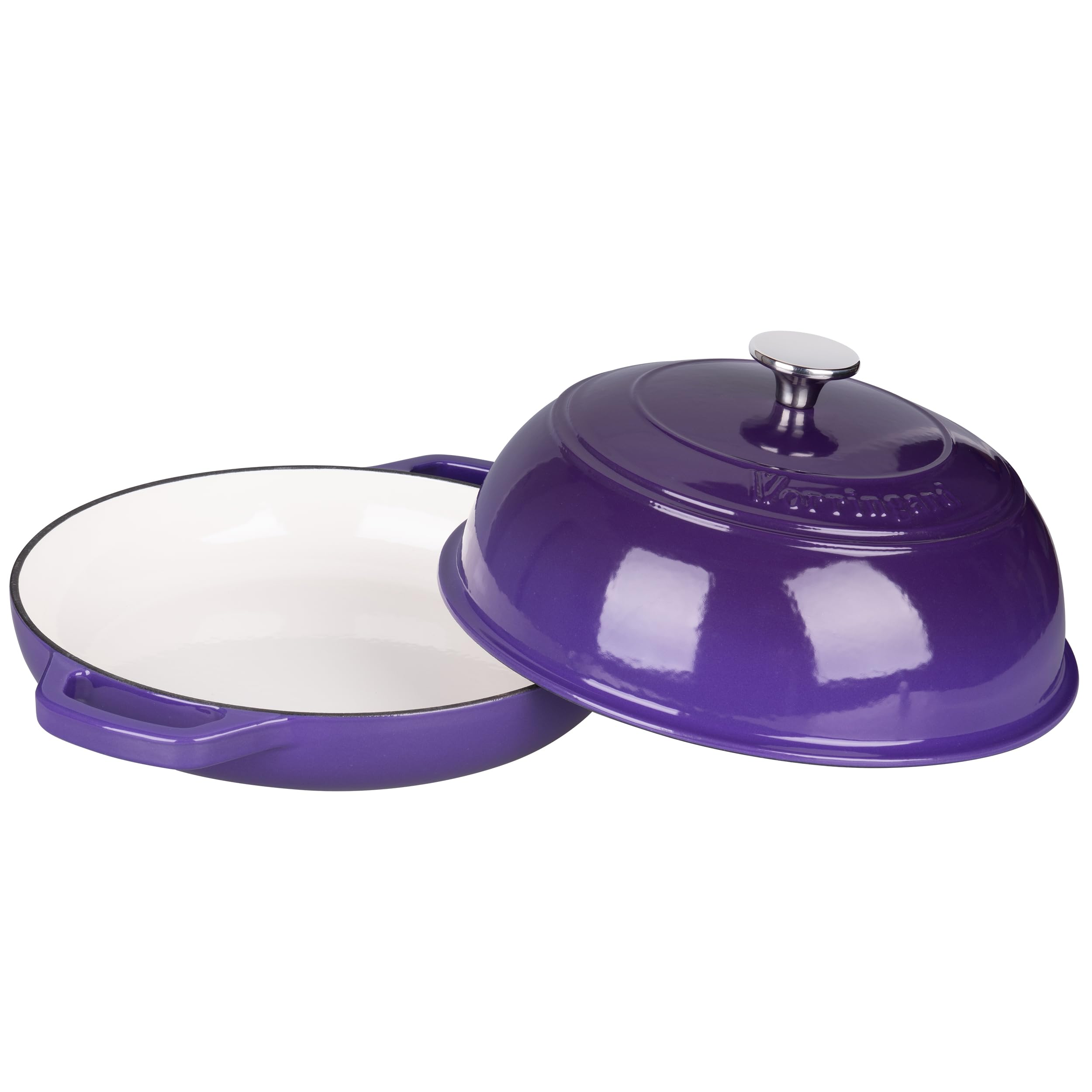 VORRINGARD Olla holandesa de hierro fundido con tapa para hornear pan, incluye suministros para hornear pan de masa madre como cesta de prueba de pan Banneton, horno de pan de 6 cuartos de galón,