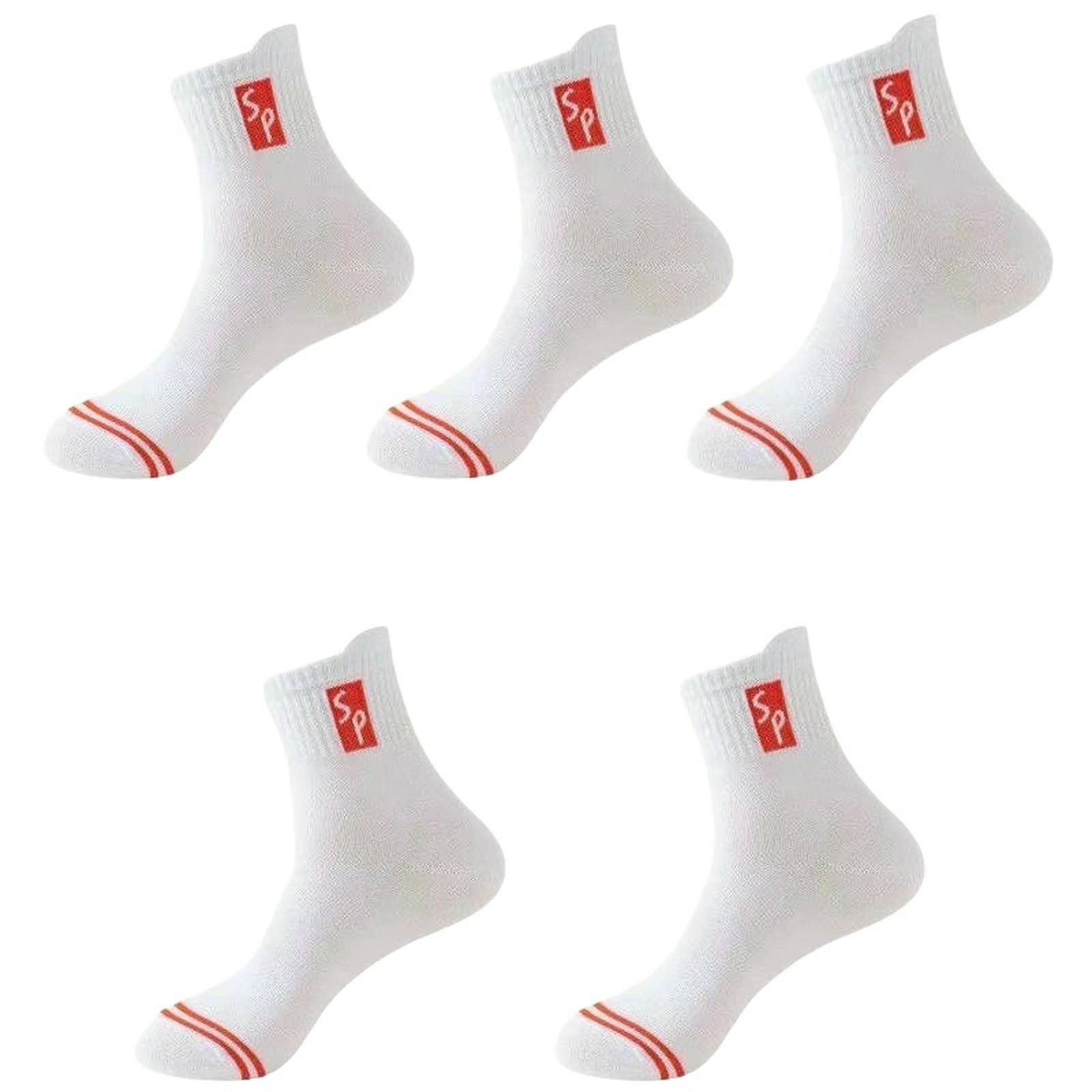skarpety 5 par nowe męskie skarpety sportowe bawełniane na co dzień spacer wiosna jesień moda dla mężczyzn rozmiar Eu38-45
