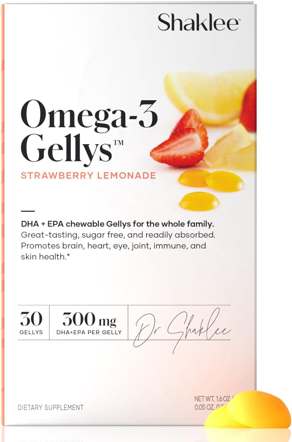 Omega-3 Gellys™ - Strawberry Lemonade Gummies - 30 Gellys