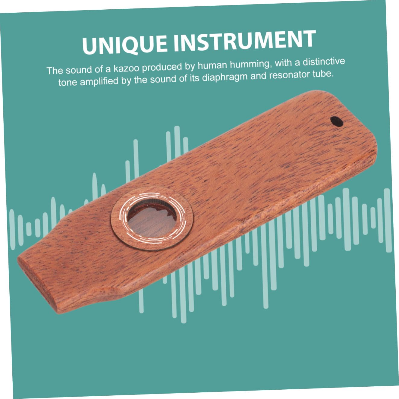 Abaodam 4juegos Kazoo De Madera Para Principiantes Instrumento Musical De Flauta Kazoo Para Acompañamiento Guitarra y Ukelele y Portátil