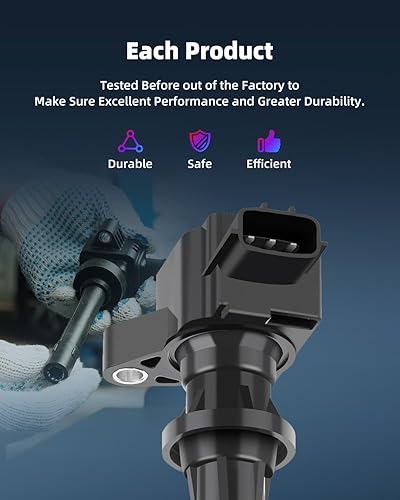 Vista 1383 de ECCPP Bobinas de encendido portátiles de repuesto para automóvil compatibles con Infiniti I30/para Nissan Maxima 3.0L V6 2000-2001 Reemplazo