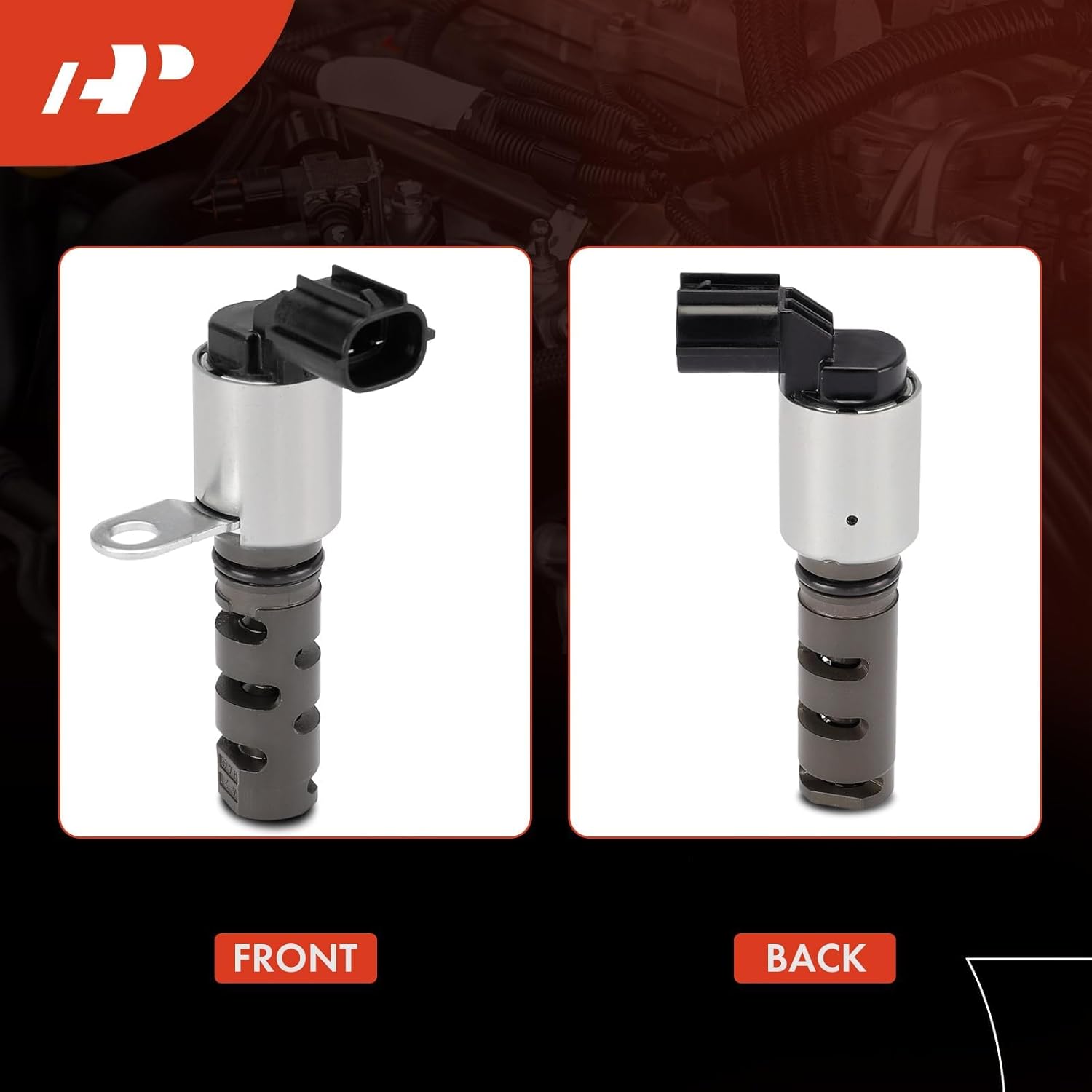 A-Premium 2-PC Intake & Exhaust Engine Variable Valve Timing (VVT) Solenoid Compatible with Mitsubishi Outlander 2011-2020, Outlander PHEV 2018-2020, Outlander Sport 2011-2020, Lancer 2011-2016, RVR