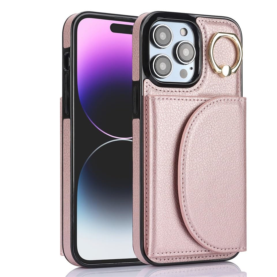 Protection iPhone 15 Pro antichoc or rose pour éviter l'écran brisé