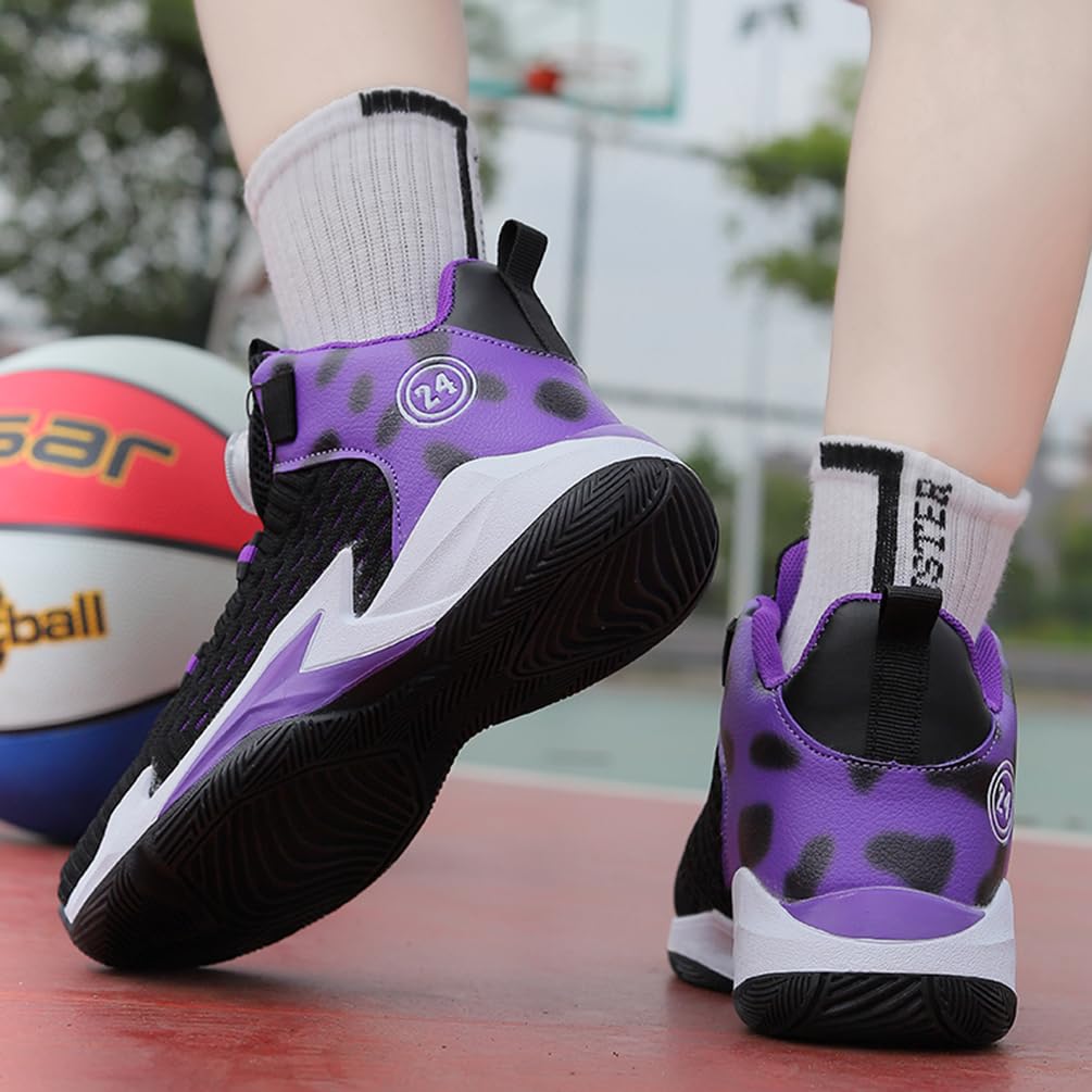Zapatillas de Baloncesto para Niños Transpirable Ligeras Zapatillas de Deportivas Moda Antideslizantes Zapatos de Baloncesto Aire Libre Zapatos de Running