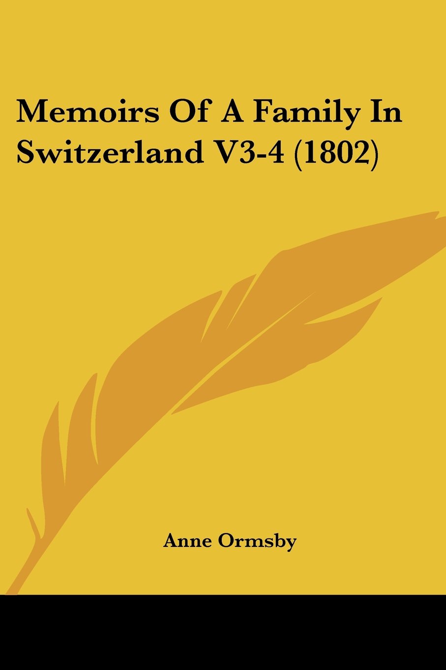 Memoirs Of A Family In Switzerland V3-4 (1802)