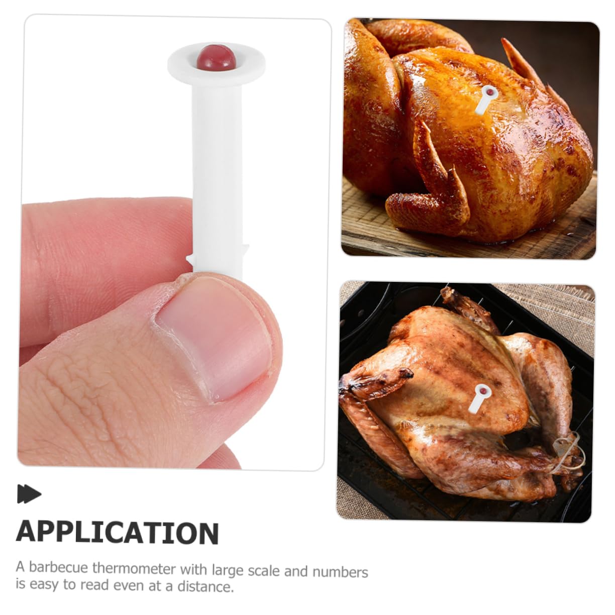 Cabilock Food Thermometer Digital Meat Oven Thermometer BBQ Temperature Gauge Set of 3