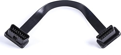 Miniatura 4 de Cable de diagnóstico de extensión de cinta OBD 2 OBD II macho a hembra de perfil bajo 16pins conectado completamente para lector de código de