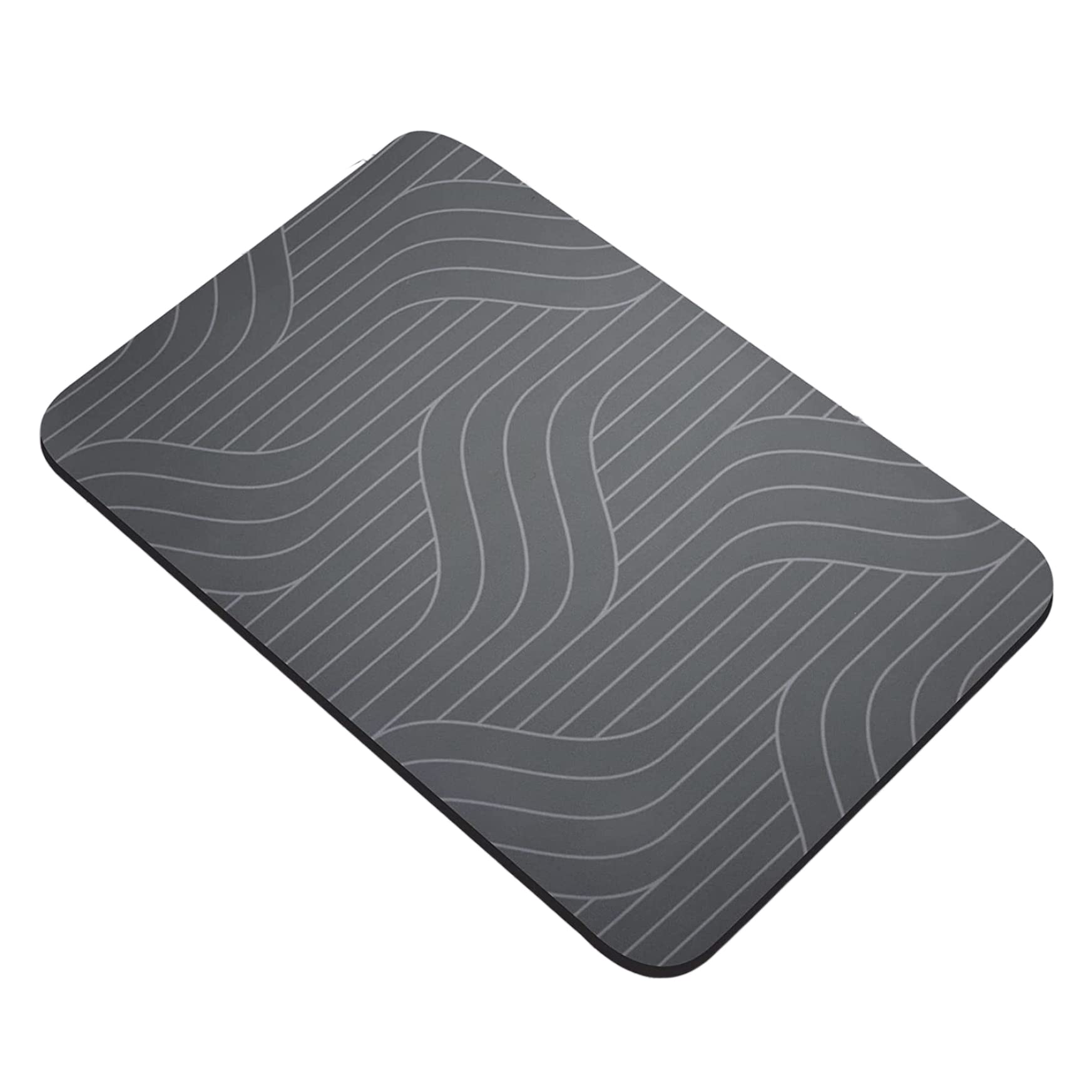 Tapis de bain en diatomite à séchage rapide et lavable avec revêtement antidérapant