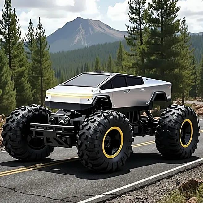 Image of Off Roader Rechargeable Remote Control Car | RC Car Monster Truck | 4 Headlight Modes | Lithium Battery | C-Type Charging | 2.4GHz Remote Controller Race-Ready (Off Road ws - 9221)