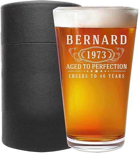 Vaso de cerveza grabado personalizado de 16 onzas, regalos grabados personalizados para hombres y mujeres, hermano, mamá, papá, taza para beber con