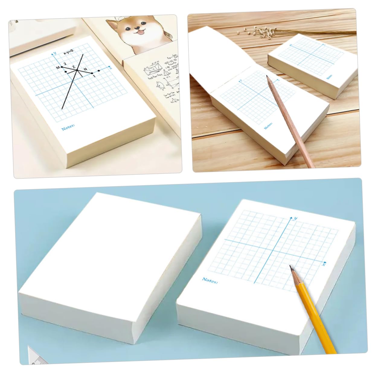 Operitacx 4 Piezas Cuaderno de Práctica Matemática Xy de Cuadernos Ejercicios de Matemáticas Hojas de Dibujo y Práctica Doble Académico