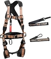 Vista 10 de Malta Hunting Safety Hunter's Elite - Juego de arnés de seguridad con correa de árbol, correa de alivio de arrastre de ciervo/suspensión