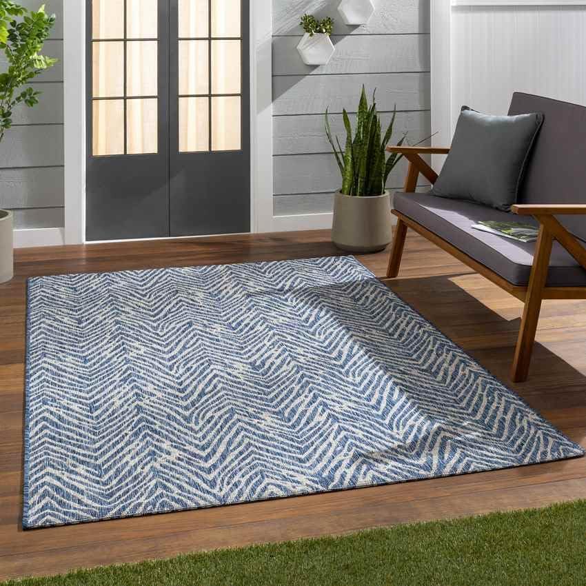 Alfombras de área, 2 x 3 pies, para exteriores, color azul, para sala de estar, dormitorio o cocina (2 x 3 pies)