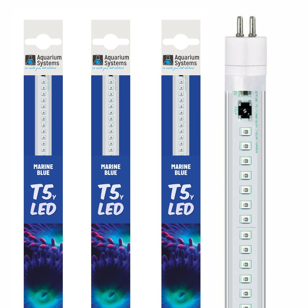 BlueBay Aquatics Arcadia Aquarium Systems T5 LED Aquarium Bulb Lamp Tube Light - Marine Blue | 850mm | 12w